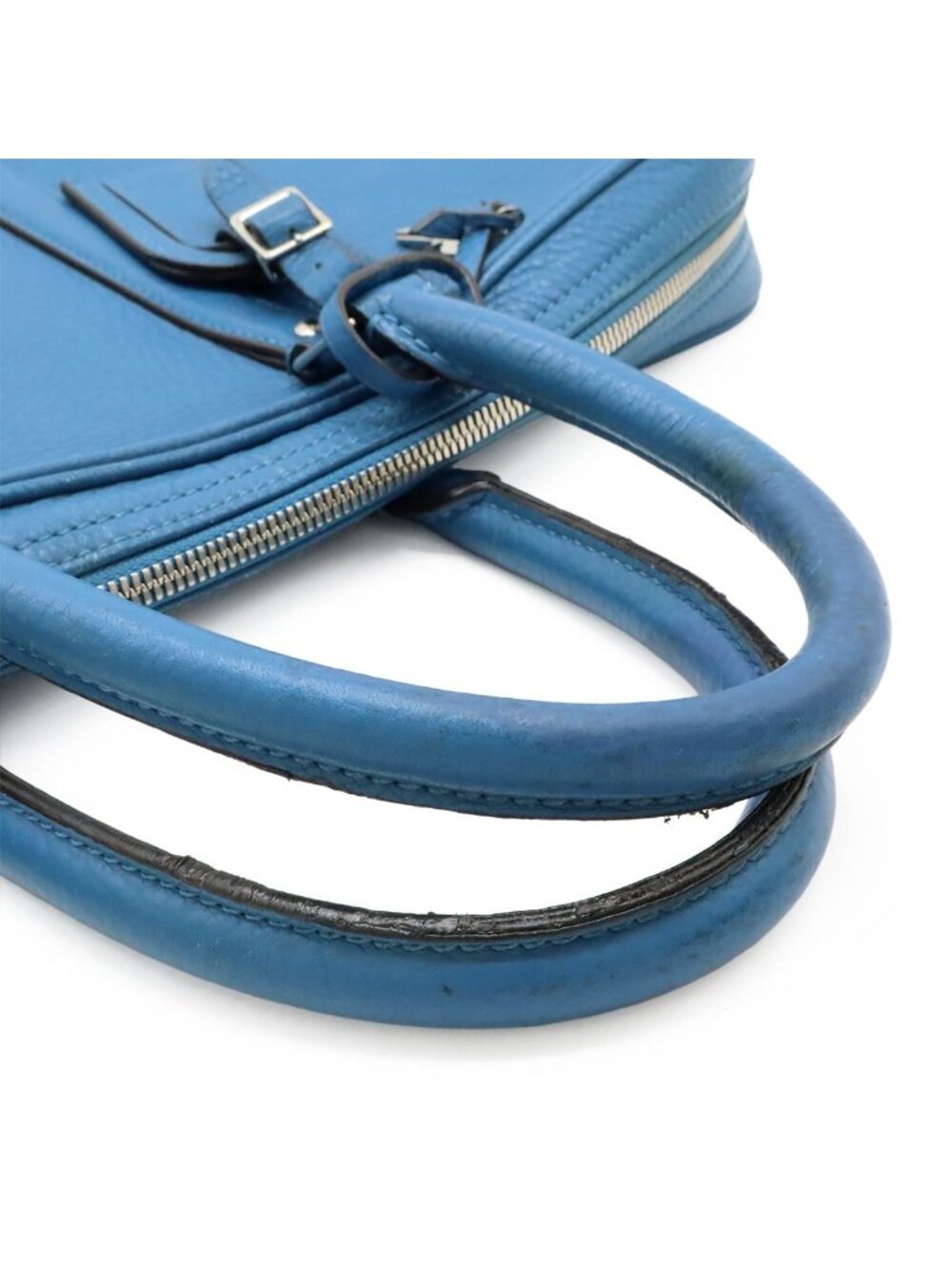 Louis Vuitton Pdv Porte Documents Voyage Briefcase Business Purse Leather Blue - Picture 4 of 9